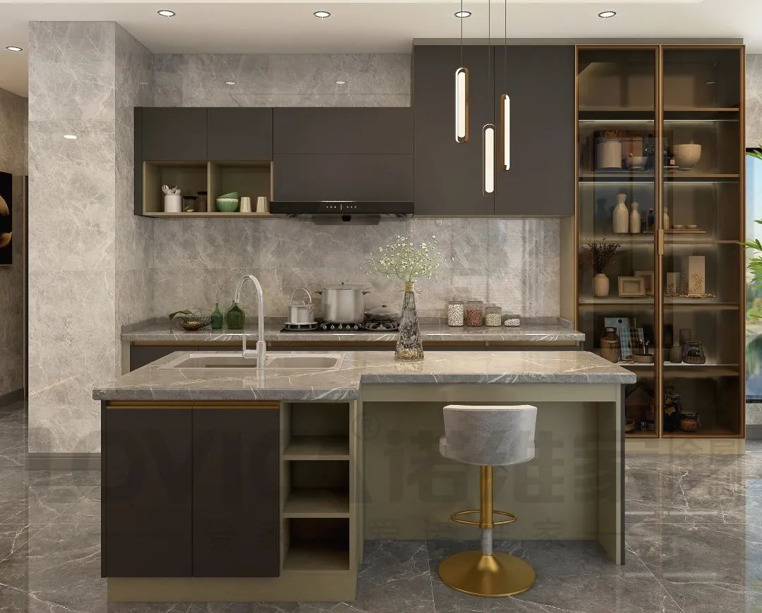 诺维家全屋定制:当下流行的厨房款式,赶紧收藏!